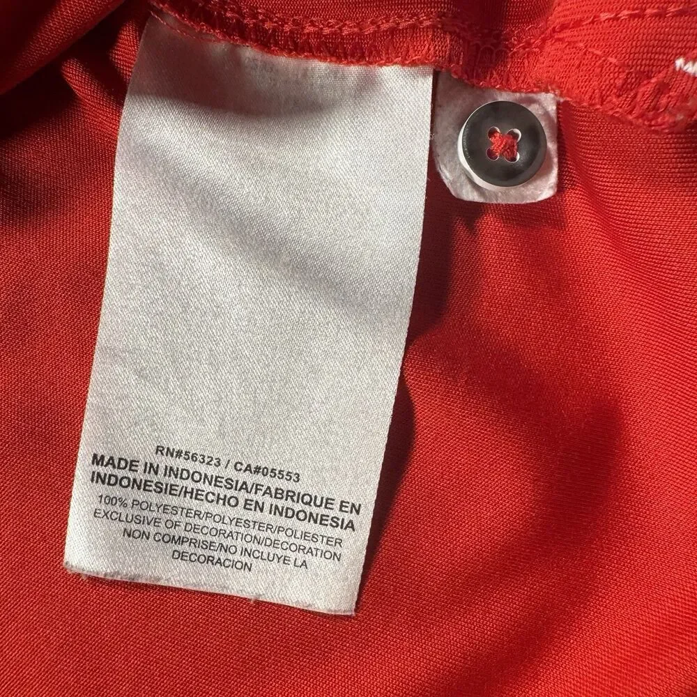 Ohio State Buckeyes Nike Golf Polo Men’s XL Scarlet Logo Dri Fit Performance EUC